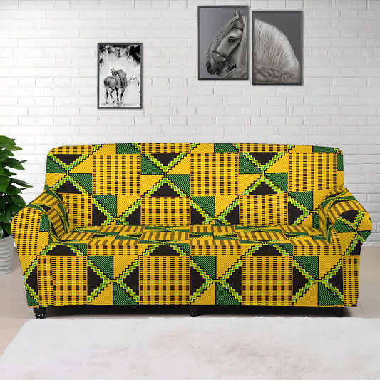 Kente Ethnic Pattern Print Sofa Cover