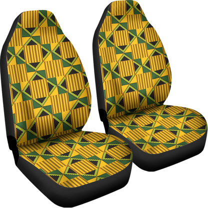 Kente Ethnic Pattern Print Universal Fit Car Seat Covers