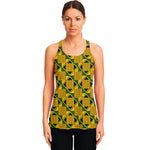 Kente Ethnic Pattern Print Women's Racerback Tank Top