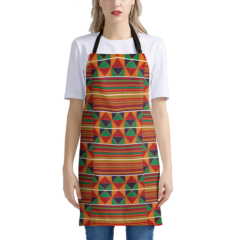 Kente Pattern Print Apron