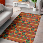 Kente Pattern Print Area Rug