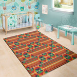 Kente Pattern Print Area Rug