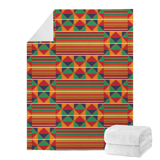 Kente Pattern Print Blanket