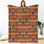Kente Pattern Print Blanket