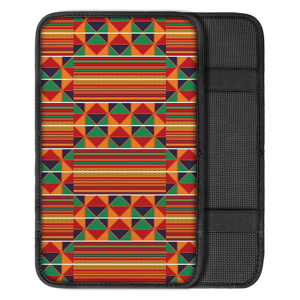 Kente Pattern Print Car Center Console Cover