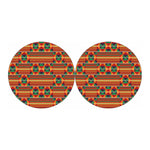 Kente Pattern Print Car Coasters