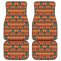 Kente Pattern Print Front and Back Car Floor Mats