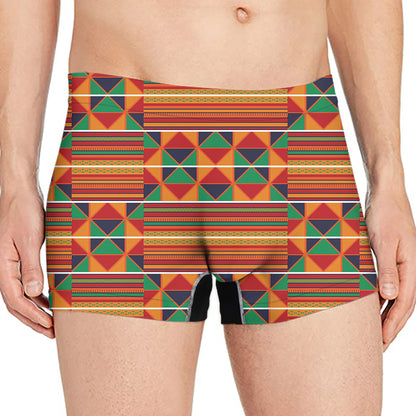Kente Pattern Print Men's Boxer Briefs
