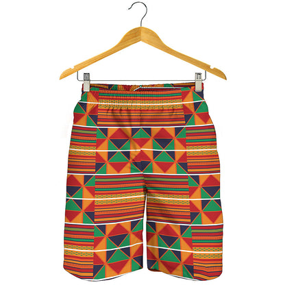 Kente Pattern Print Men's Shorts