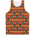 Kente Pattern Print Men's Tank Top