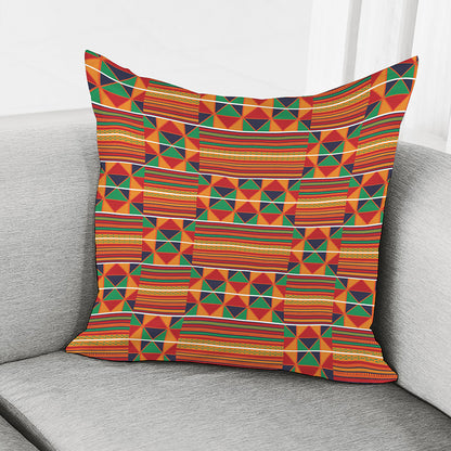 Kente Pattern Print Pillow Cover