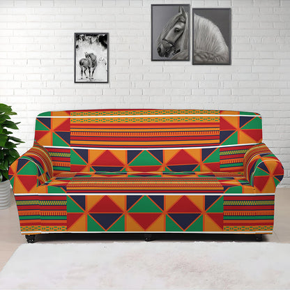 Kente Pattern Print Sofa Cover
