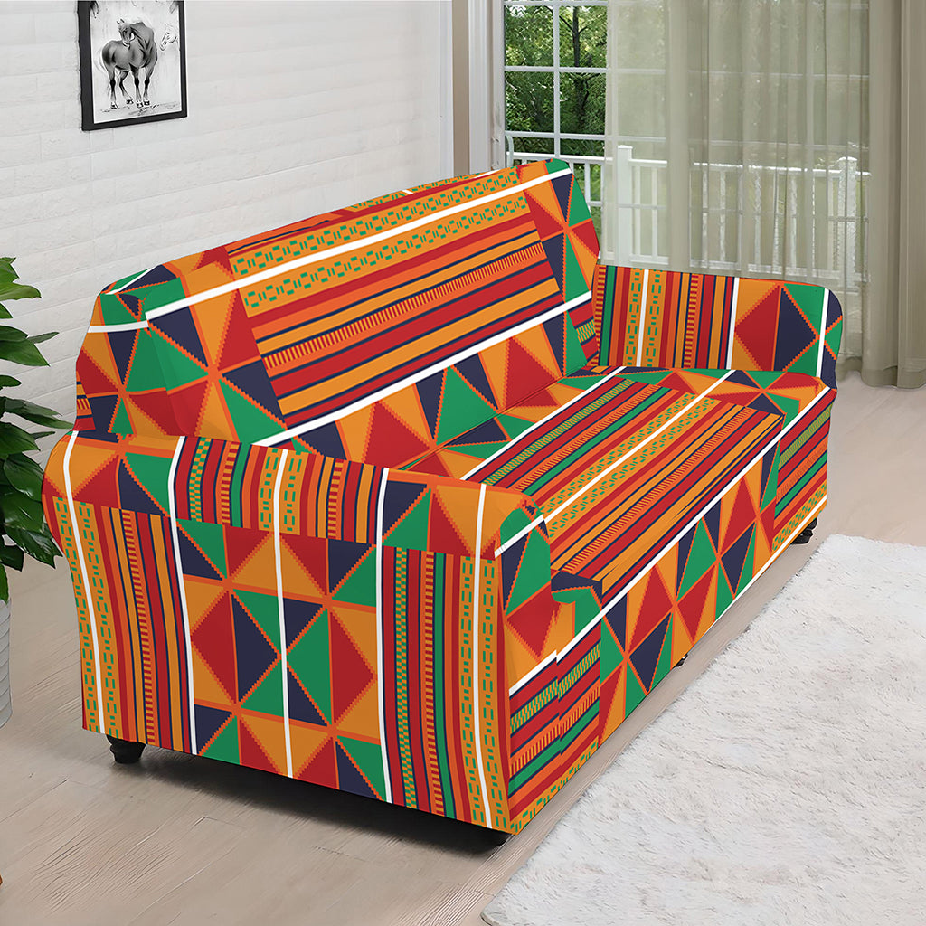 Kente Pattern Print Sofa Cover