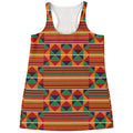 Kente Pattern Print Women's Racerback Tank Top