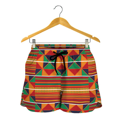Kente Pattern Print Women's Shorts