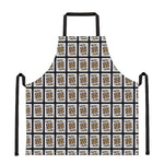 King Of Clubs Playing Card Pattern Print Apron