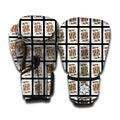 King Of Clubs Playing Card Pattern Print Boxing Gloves