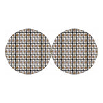 King Of Clubs Playing Card Pattern Print Car Coasters