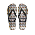 King Of Clubs Playing Card Pattern Print Flip Flops