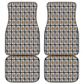 King Of Clubs Playing Card Pattern Print Front and Back Car Floor Mats
