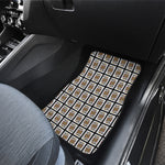 King Of Clubs Playing Card Pattern Print Front and Back Car Floor Mats