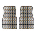 King Of Clubs Playing Card Pattern Print Front Car Floor Mats