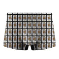 King Of Clubs Playing Card Pattern Print Men's Boxer Briefs