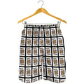 King Of Clubs Playing Card Pattern Print Men's Shorts