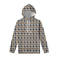 King Of Clubs Playing Card Pattern Print Pullover Hoodie