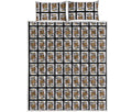 King Of Clubs Playing Card Pattern Print Quilt Bed Set
