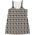 King Of Clubs Playing Card Pattern Print Women's Racerback Tank Top