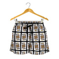 King Of Clubs Playing Card Pattern Print Women's Shorts