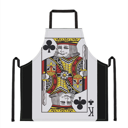 King Of Clubs Playing Card Print Apron