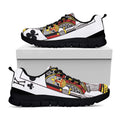 King Of Clubs Playing Card Print Black Running Shoes