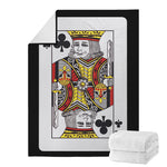 King Of Clubs Playing Card Print Blanket