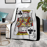King Of Clubs Playing Card Print Blanket