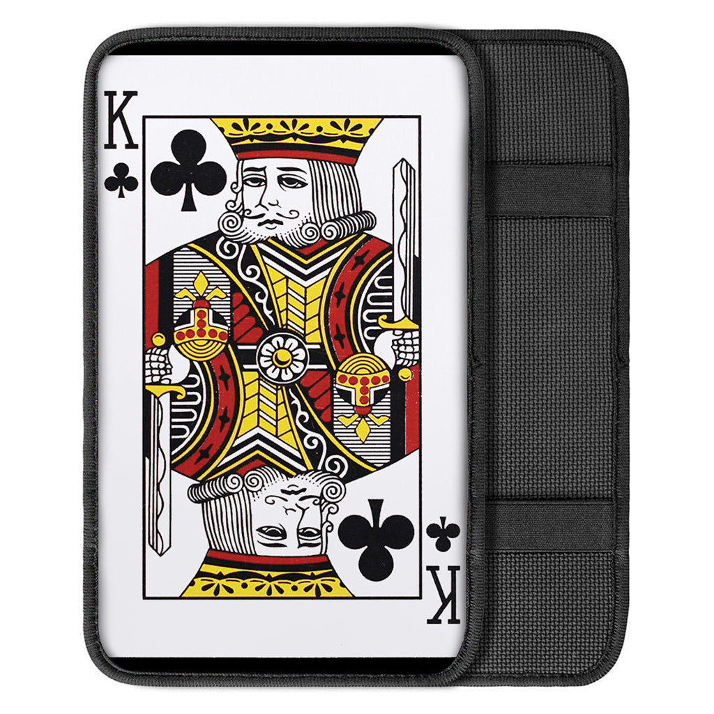 King Of Clubs Playing Card Print Car Center Console Cover