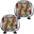 King Of Clubs Playing Card Print Car Headrest Covers