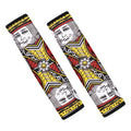 King Of Clubs Playing Card Print Car Seat Belt Covers