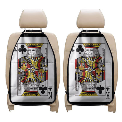 King Of Clubs Playing Card Print Car Seat Organizers