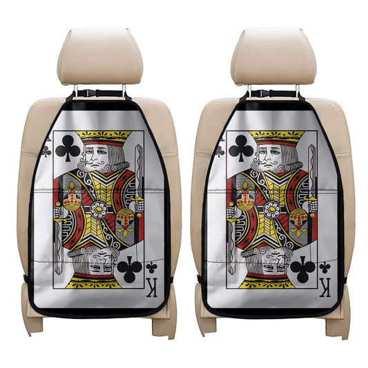 King Of Clubs Playing Card Print Car Seat Organizers