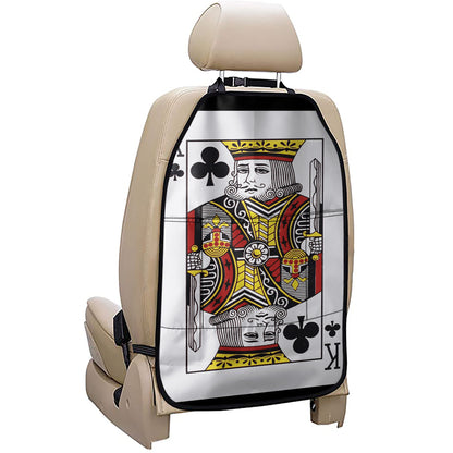 King Of Clubs Playing Card Print Car Seat Organizers