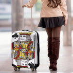 King Of Clubs Playing Card Print Luggage Cover
