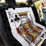 King Of Clubs Playing Card Print Pet Car Back Seat Cover