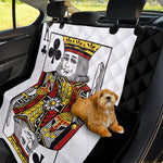 King Of Clubs Playing Card Print Pet Car Back Seat Cover