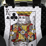 King Of Clubs Playing Card Print Pet Car Back Seat Cover