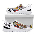 King Of Clubs Playing Card Print White Running Shoes