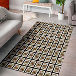 King Of Diamonds Playing Card Pattern Print Area Rug