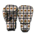 King Of Diamonds Pattern Print Boxing Gloves