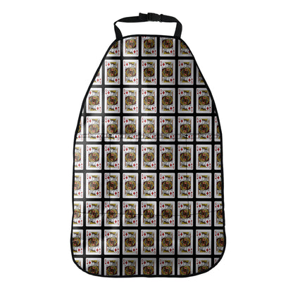 King Of Diamonds Playing Card Pattern Print Car Seat Organizers